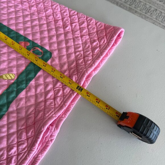 Judith March Queen of the Court Tennis Pink Quilted Pullover Shirt Womens Small - Picture 9 of 9